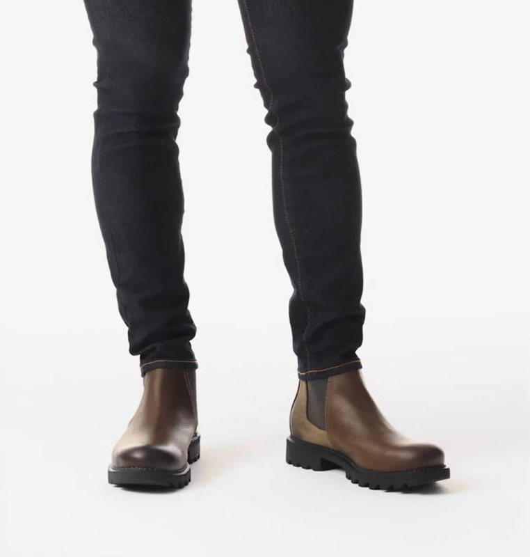 Sorel Herr Stövlar Mörk Brun - Mad Brick™ Chelsea - CSU-326184
